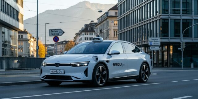 Evropo, připrav se: Čínská robotaxi od Baidu míří do Švýcarska