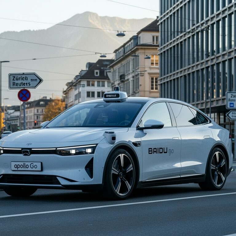 Evropo, připrav se: Čínská robotaxi od Baidu míří do Švýcarska