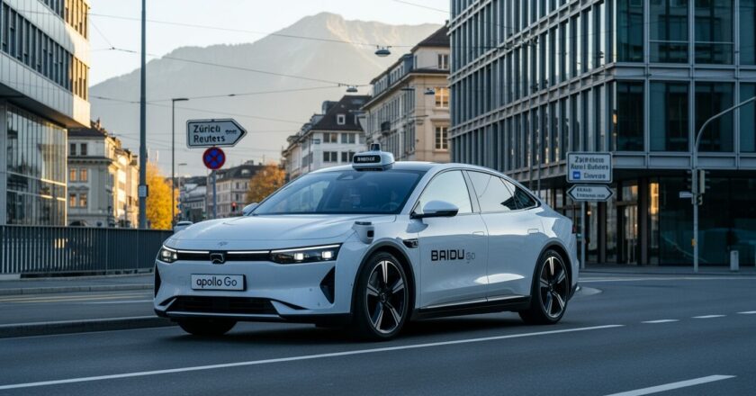 Evropo, připrav se: Čínská robotaxi od Baidu míří do Švýcarska