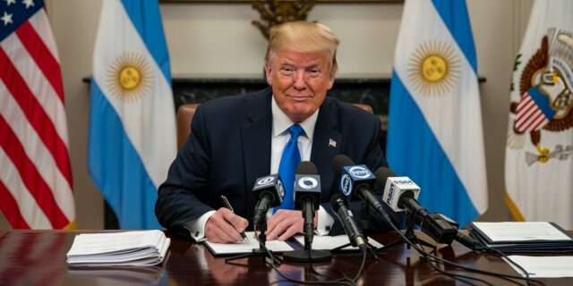 Trump zachraňuje Argentinu: Miliardový balík má zastavit pád argentinského pesa