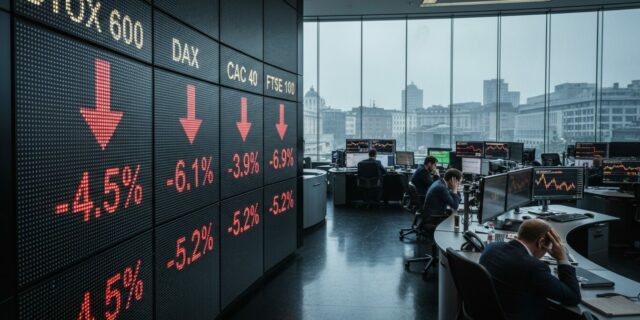 Evropské akcie pod tlakem: když se volatilita vrací jako bumerang