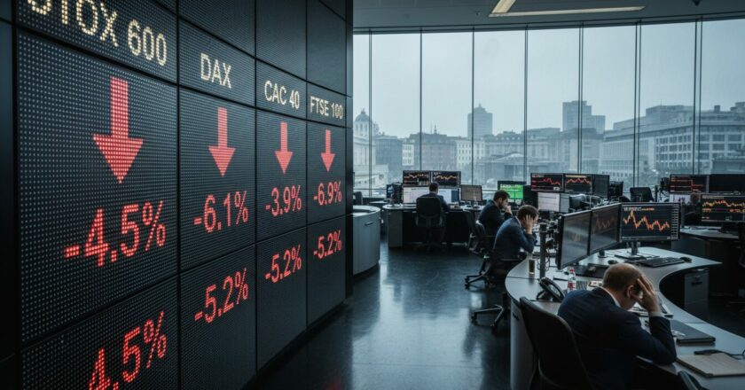 Evropské akcie pod tlakem: když se volatilita vrací jako bumerang