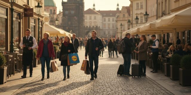 Maloobchod brzdí, služby přešlapují. Zato turisté znovu objevují Česko