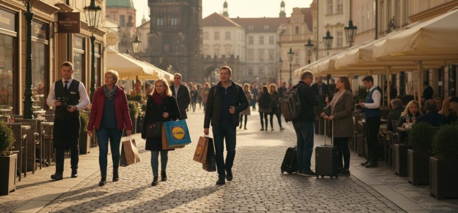 Maloobchod brzdí, služby přešlapují. Zato turisté znovu objevují Česko