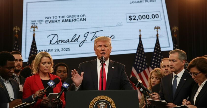 Trump rozdává peníze. A nebo spíš sliby?