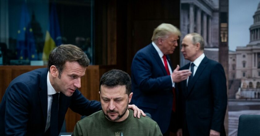 Macron varuje Zelenského: Amerika může Ukrajinu „zradit na území“