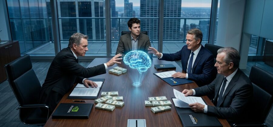 Šedesát miliard dolarů na stole. Nvidia, Amazon a Microsoft se perou o OpenAI