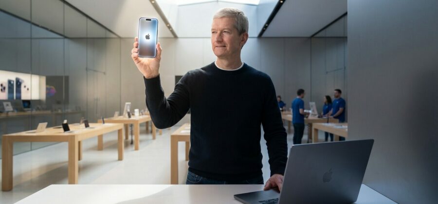 Apple slaví rekordní mobil iPhone, zatímco počítač Mac ztrácí dech