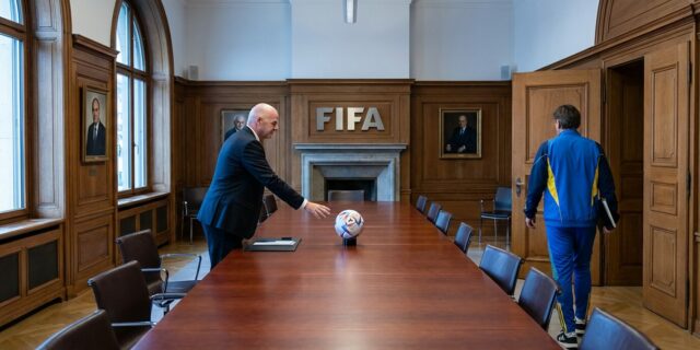 Když fotbal narazí na válku: Infantino chce Rusy zpět, Kyjev mluví o morálním úpadku