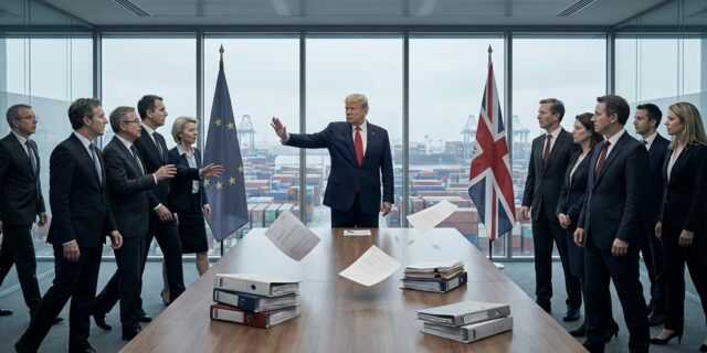 Trump couvl: EU a Británie unikly vyšším clům. Zatím