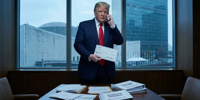 Trump nabízí OSN záchranu. Ale zaplatí Amerika sama?