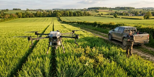 Drony místo pesticidů? Nová technologie může změnit zemědělství