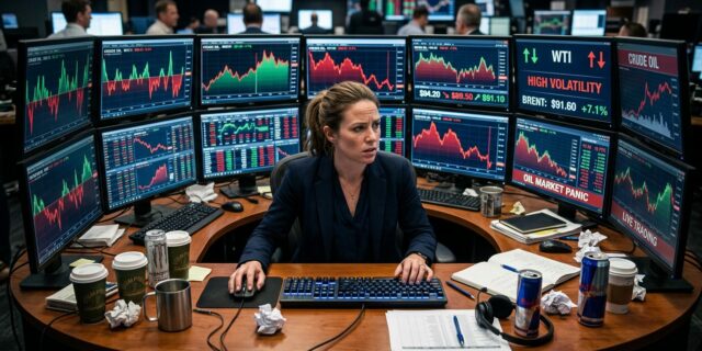 Obchodníci spali na podlaze a ropa létala o desítky dolarů