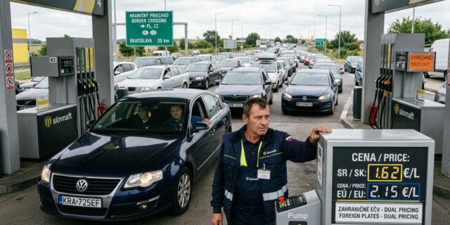 Slovensko zavádí dvojí ceny nafty. Palivový turismus dorazil na hranici absurdity