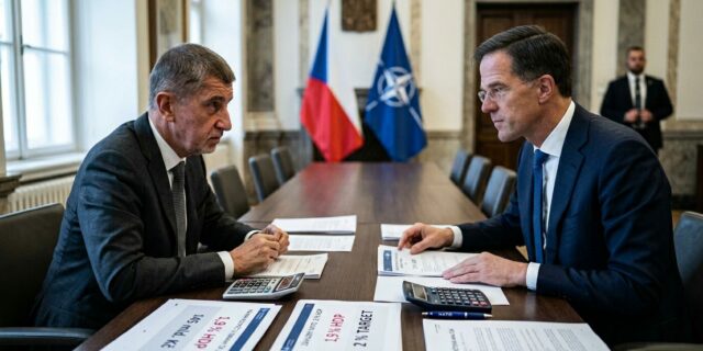 Babiš slibuje NATO plnění závazků. Jenže čísla nesedí