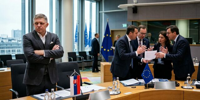Dvacátý balíček sankcí: Brusel tlačí, Bratislava brzdí