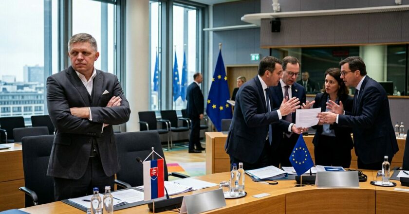 Dvacátý balíček sankcí: Brusel tlačí, Bratislava brzdí