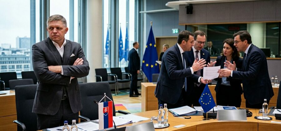 Dvacátý balíček sankcí: Brusel tlačí, Bratislava brzdí