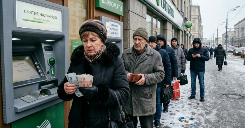 Když stát chce vidět každý rubl: Rusové berou peníze a utíkají